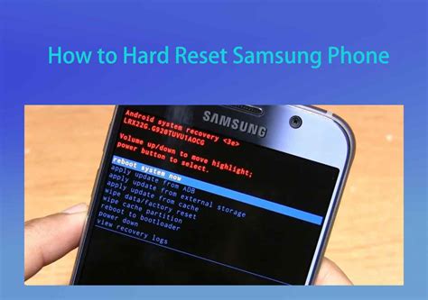 samsung hard reset|How to Factory Reset a Samsung Android Phone .
